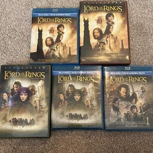 Brand new/used once DVDs. Harry Potter and Lord of the Ring series.
